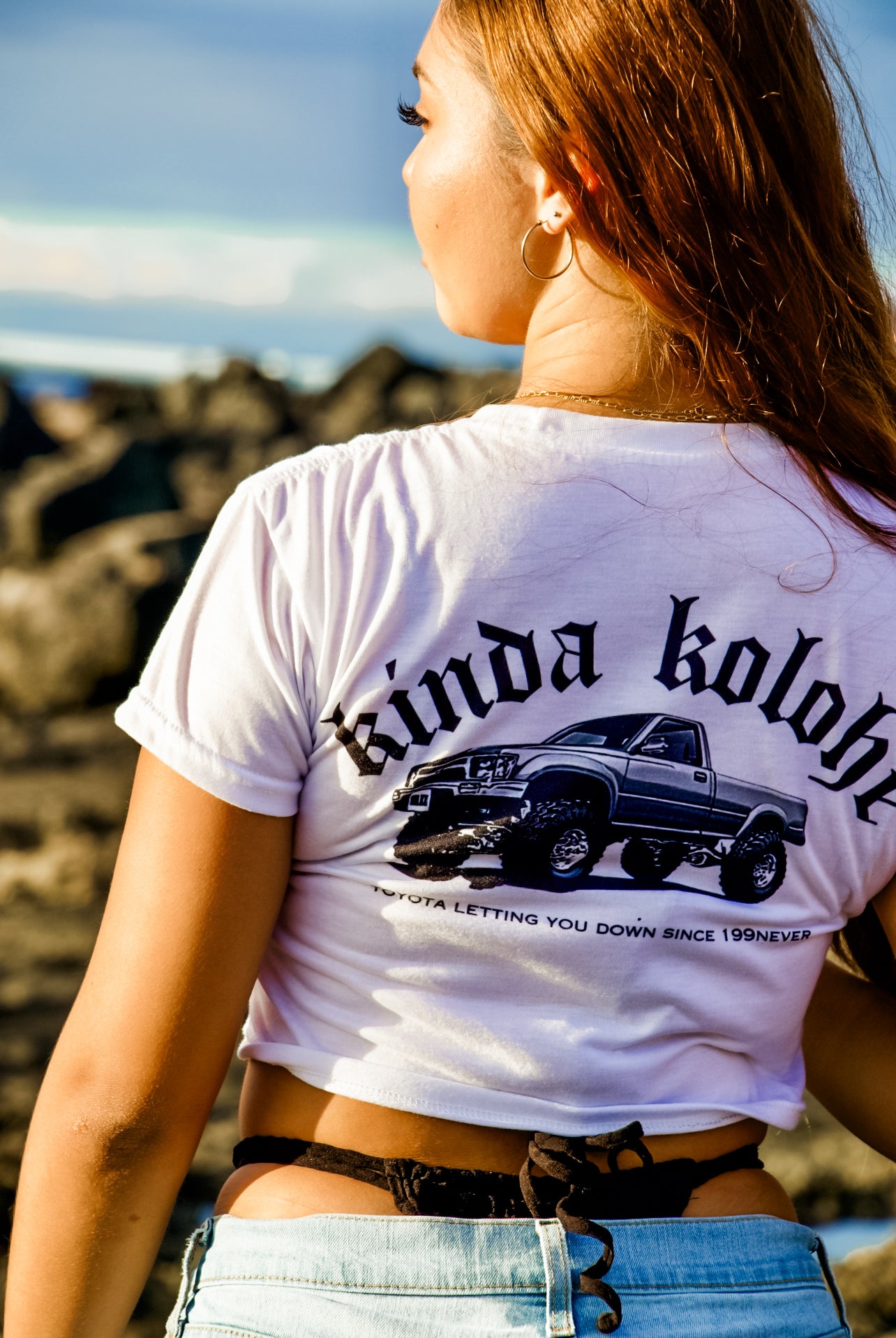 Womens 199NEVER Crop Tee