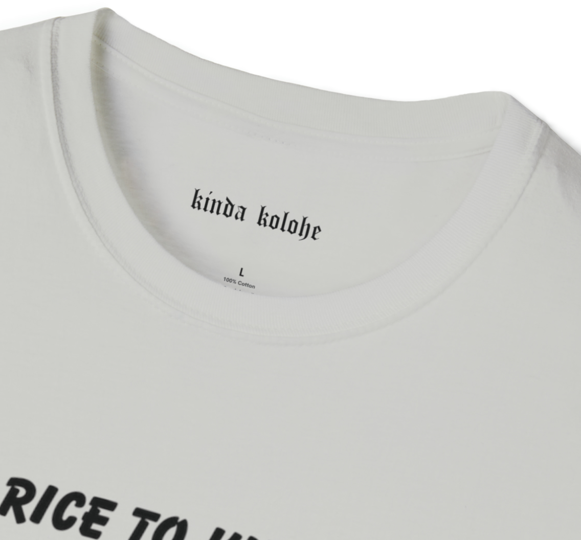Adult Rice to Rice to Know Ya Tee